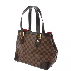 Louis Vuitton Brown Hampstead Handbag Canvas Damier